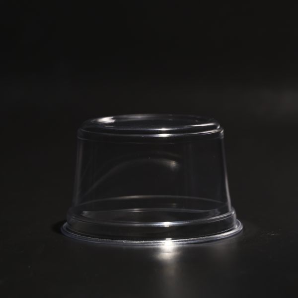 Flat / Dome Lid Disposable Plastic Drinking Cup 90mm Bottom Diameter 12oz Capicity