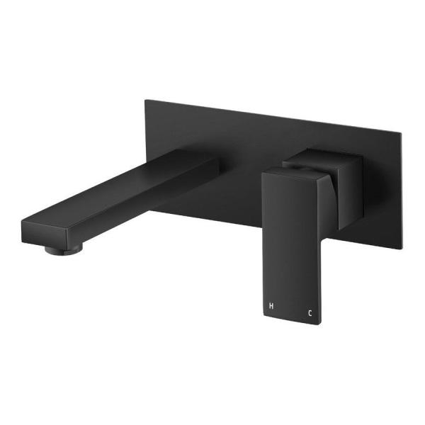 Square Lizhen Simple Bathroom Taps Kitchen Laundry Faucet Wall Mixer Tap Basin Faucet Sink