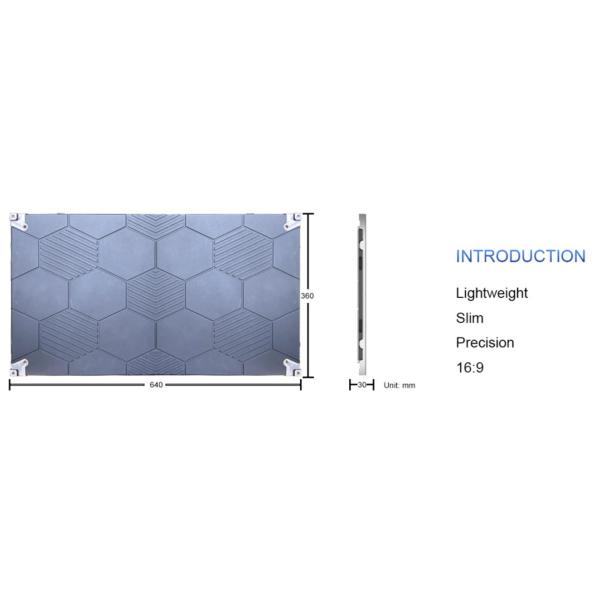 640X360mm HD LED дисплей Малый пиксельный диапазон P1.2mm Высокая частота обновления 3840HZ