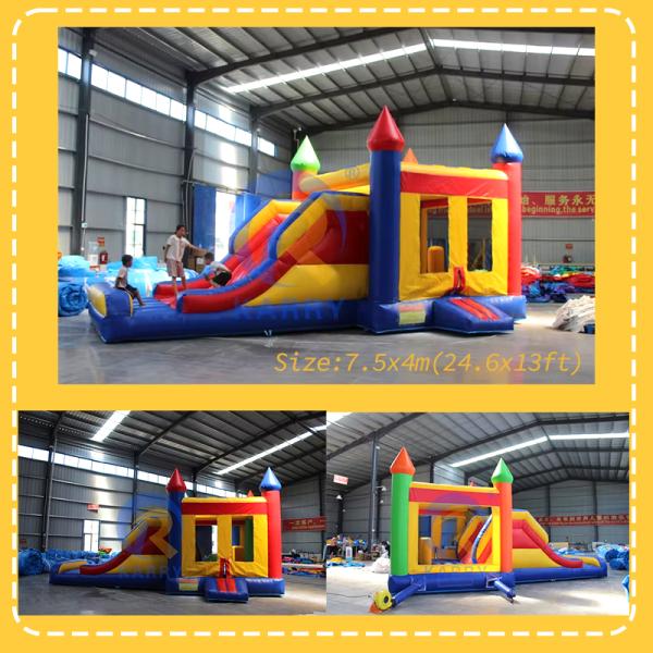 Customized Moonwalk Color Inflatable Bouncer Slide Jumping Castle for Party Rentals