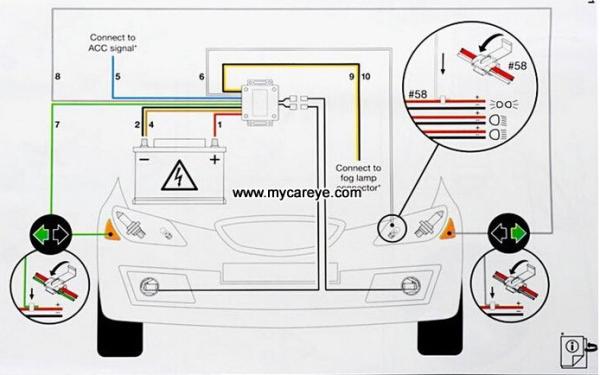 Suzuki Alto front fog lamp LED DRL daytime driving lights automotive
