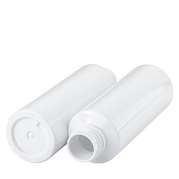Garrafas de empacotamento do cosmético plástico cilíndrico branco das garrafas 120ml 4OZ para tonificar