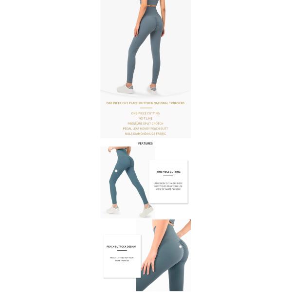 80% Nylon Yoga Leggings High Waist Four Way Stretchy RGS