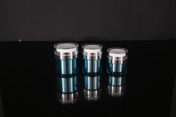 hand lip crystal pump empty square white Screen Printing Airless 30ml Cosmetic Cream Jars