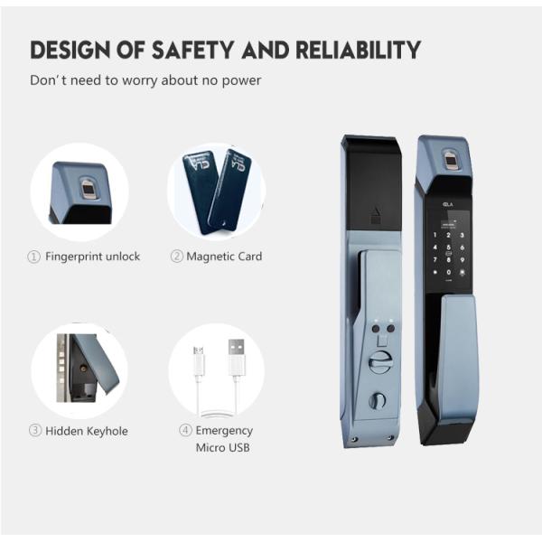 Домашний интеллектуальный биометрический электронный дверной замок, отпечаток пальца пароль дверной замок
