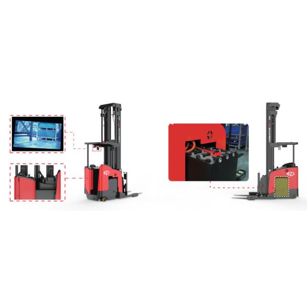 EP Electric Stacker Handling Trucks 1.5T Lifting Height 6500-10700mm With Li Ion Battery
