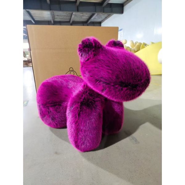 Cartoon Cute Single-Person Sofa Chair Creative Living Room Accent Pony Ottoman Stool Lazy Leisure Lounge for Bedroom Application