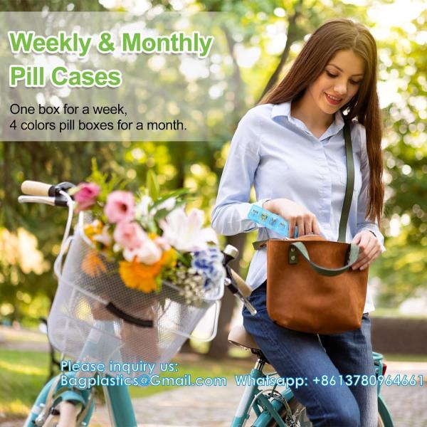 Extra Large Weekly Pill Organizer, 7 Days Pill Case Travel Daily Pill Box Portable Medicine Organizer Compartment