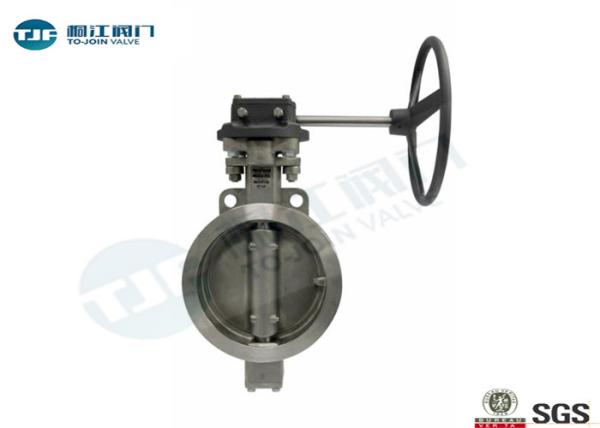 PN25 WCB Butterfly Valve Double Eccentric Disc Designed With Manual Lever
