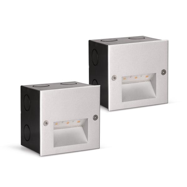 Встраиваемый в стену 2W Osram SMD LED светильник для ступеней IP65 Современный дизайн Алюминиевый материал Для коридора