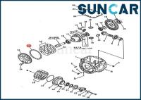 417-33-11430 Gearbox Repair Seal Ring WA100-1 WA120-3 Loaders Komatsu Replacement Seal