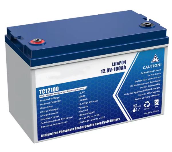 Built-In BMS Energy Storage Lithium Battery12V 100Ah Li Ion Rechargeable Battery For RV Boat Marine Solar