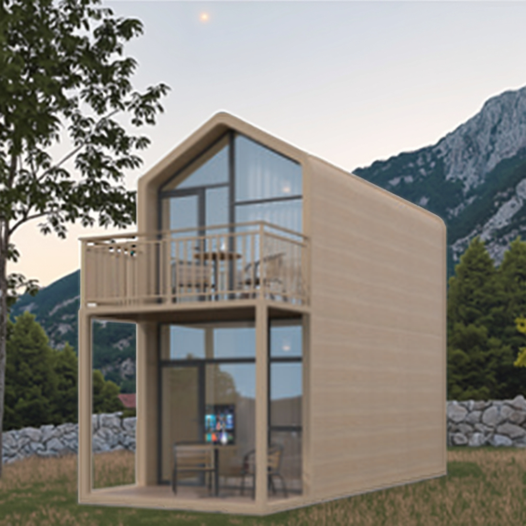 Stylish Eco-Friendly Modern Prefab Home Safe Light Irregular Shape Steel Container for Hotel Office Shop Use