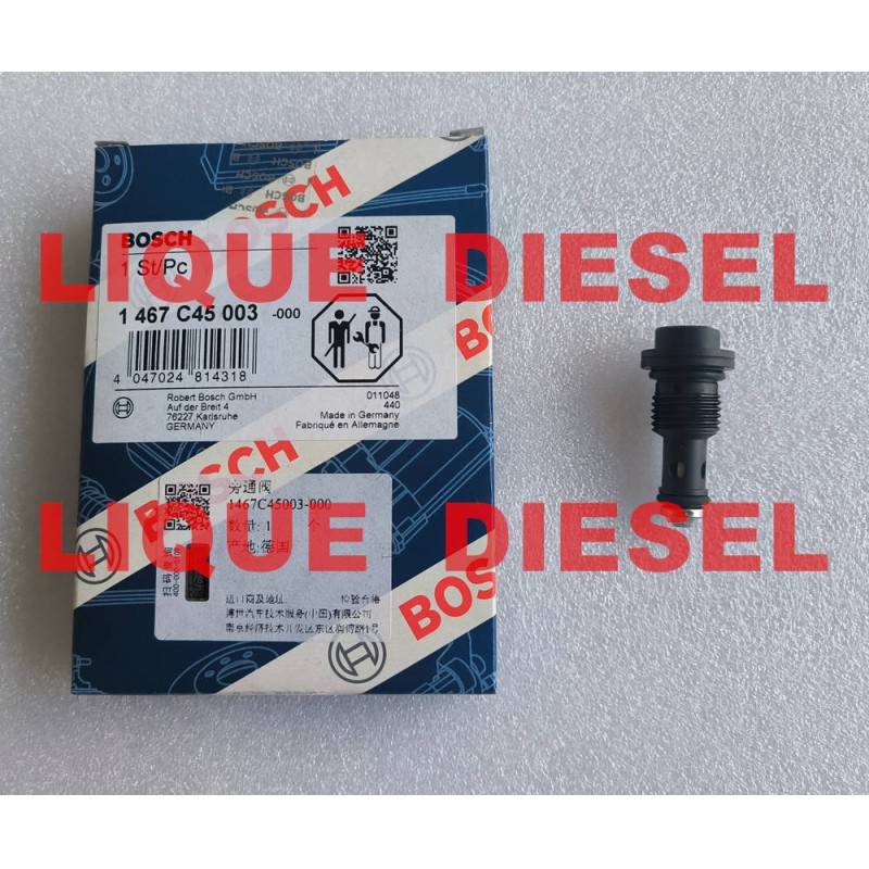 High Pressure Overflow Valve 1467C45003 1467C45004 for CP4 Pump 0445010516 0445020509 0445010559