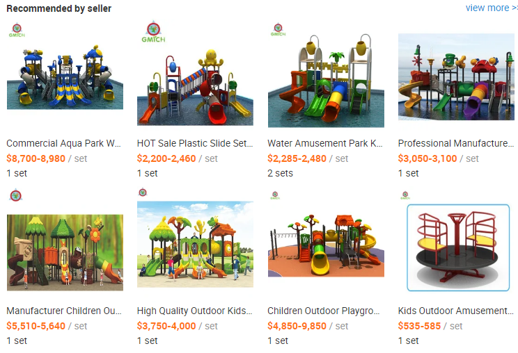 Funny Compact Outdoor Play Structure Customized City Park Small Play Set