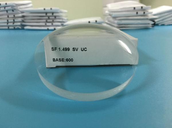 CR39 1.499 Uncoated Optical Blanks Single Vision 58 Abbe Value PPG Material