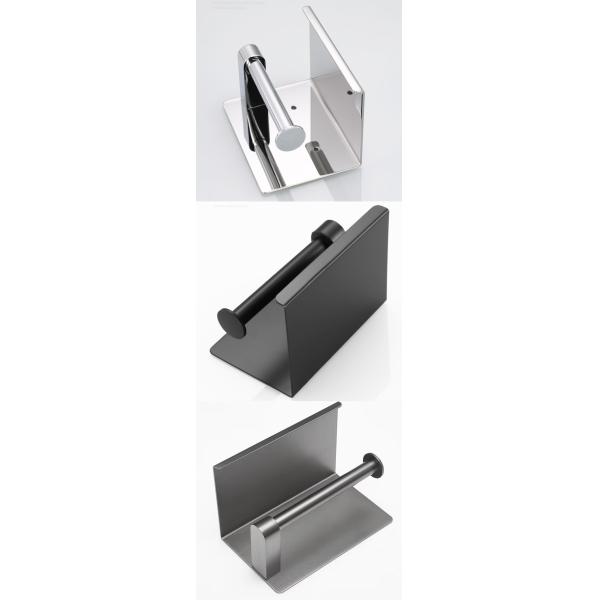 Stainless Steel 304 Toilet Tissue Dispensers , Toilet Paper Holder With Shelf OEM