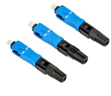 SM SC Fiber Optic Fast Connector , Ftth Cable Connector Upc