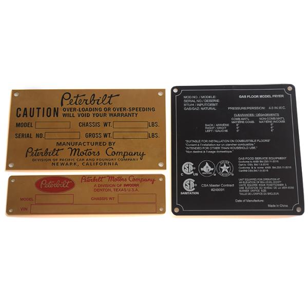 Custom Embossed Aluminum Alloy Nameplate Logo Metal Tag Nameplate For Bag And Cloth