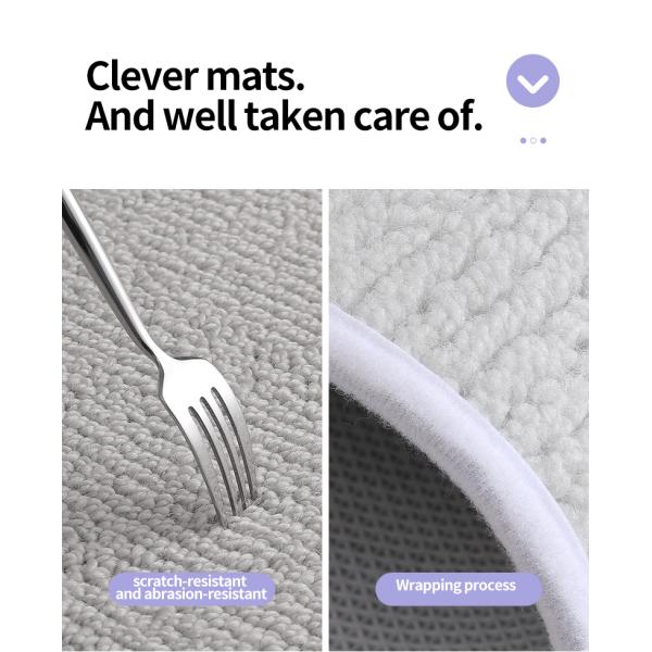 Interlocking Bathroom and Kitchen Floor Mats with Waterproof Polyester Fiber Material