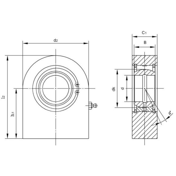 High Performance SF20ES Weldable Steel Hydraulic Cylinder Rod End Bearing For Construction Equipments