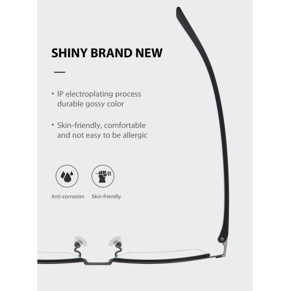 Комбинированные очки OEM/ODM, полуоправа, блокирующие синий свет, очки