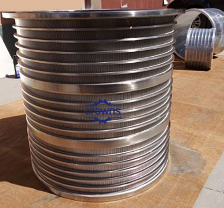 Stainless Steel Wedge Wire Slotted Paper Making Pressure Screen Basket