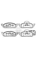 Ceramic 1634200320 Mercedes Benz Brake Pad Mercedes-Benz W163