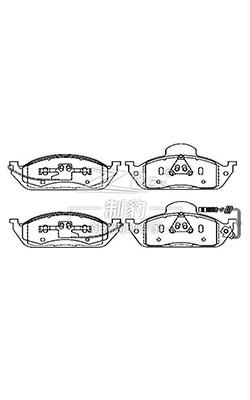 Mercedes Brake Pad Replacement Set 0044200820 / F0820 Front Ceramic Brake Pads