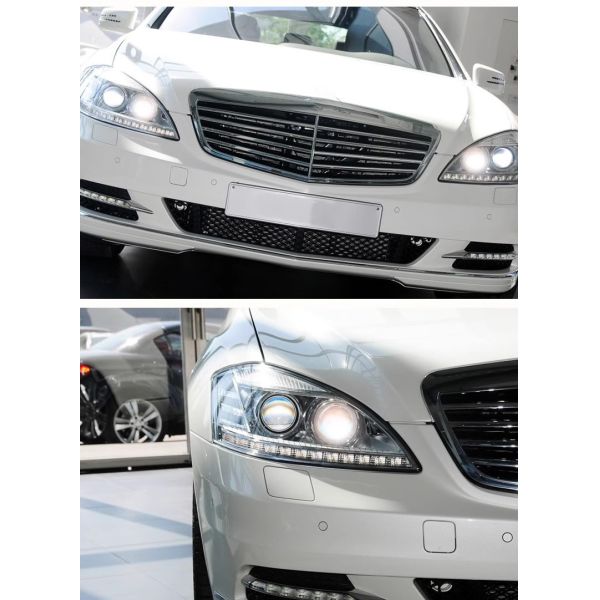 Demillon 2006-2008 for Mercedes Benz S-Class W221 Headlight Assembly S300 S350 Old Model Modified New Led Daytime Running Light