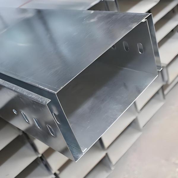 Slot Type Cable Tray Slotted Straight Non Flammable Fire Resistance Wall Mount Installation Method