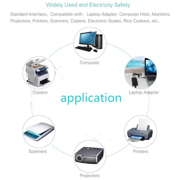 C13 C14 Кабель питания для расширителя компьютера UL VDE IEC 1,2 м 1,5 м 1,8 м