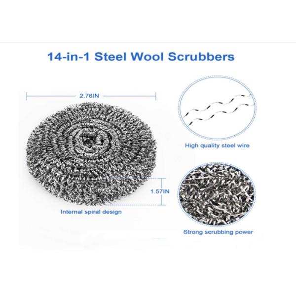 Инструмент кухни нержавеющей стали шарика чистки скруббера Dia6*6mm 9g