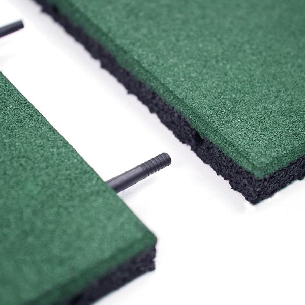 Rubber Tiles 20 X 20 X 1” Thick For Racecourse Use Horse Stable Floor Safety Rubber Paver (Pack Of 4) Green