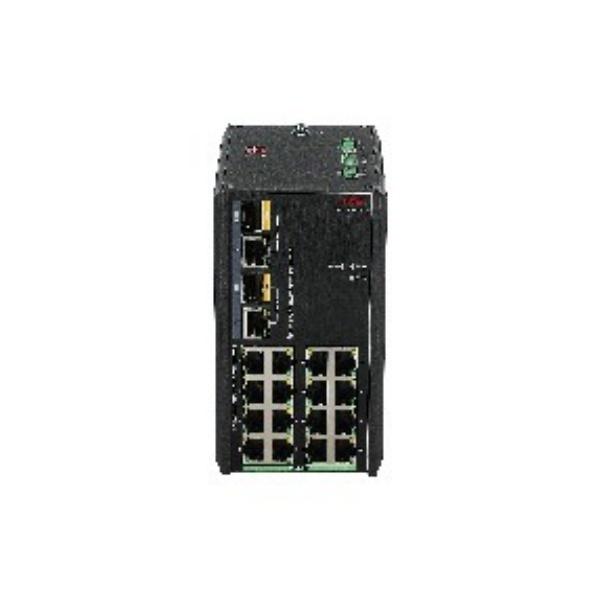 18-Port Industrial Gigabit Ethernet Switch with Dual Power
