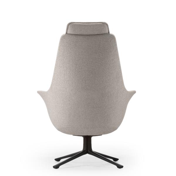 Modern Fabric Comfortable Supreme Seating Office Lounge Chair And Ottoman