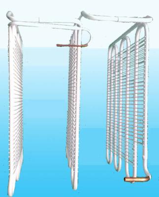 8mm Steel Tube , Wire On Tube Evaporator For Refrigerator