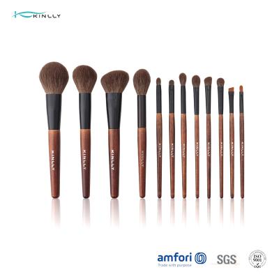 Escovas de madeira da composição do punho do tubo poli do saco 12PCS Alu