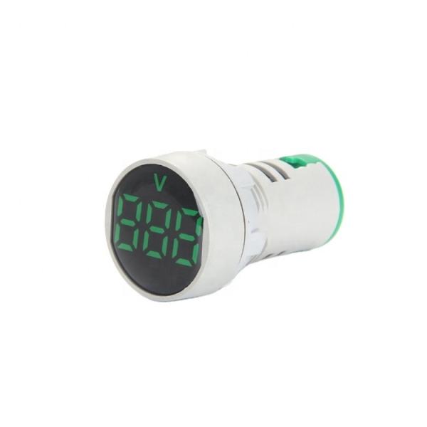 small digital tube mini round led indicator light/lamp Voltmeter digital indicator signal light 20-500Vac