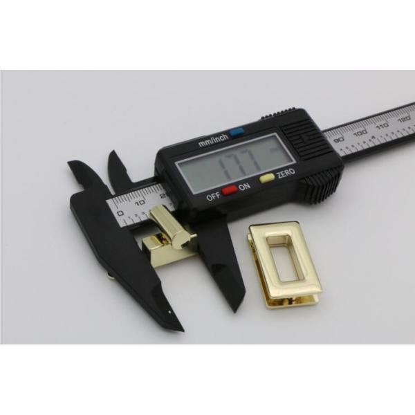 Factory direct sale light gold bag making accessories rectangle metal locks