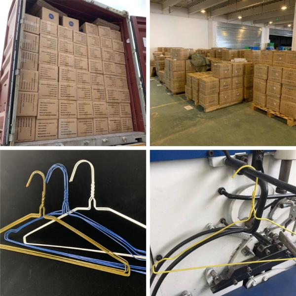 Steel Thin Wire Hangers , Electrostatic Spraying Wet Clothes Drying Hanger