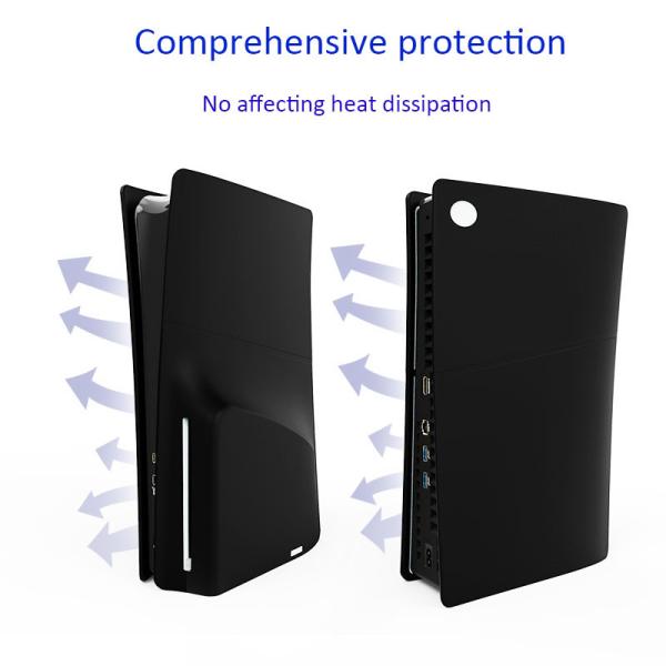 Dustproof PS5 Slim Silicone Skin Cover Anti-Scratch For Sony PS5 Slim Disc Edition Console