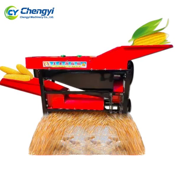 Easy Operate Corn Peeler Thresher Iron Labor Saving Maize Dehusker Machine