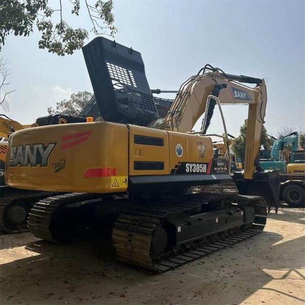 Transport Height 2.55m SANY SY305H Excavator 30 Ton Original Crawler Machinery