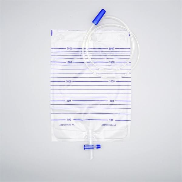 Фабрика Производитель Стерильные медицинские одноразовые мешки для слизистой воды 2000 мл взрослый пакет для сбора мочи
