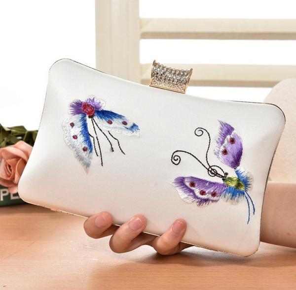 European and American vintage evening bags embroidered clutch bride