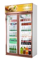 Modifique el congelador de la bebida para requisitos particulares de Champagne Gold Commercial Display Cold para el restaurante/el supermercado