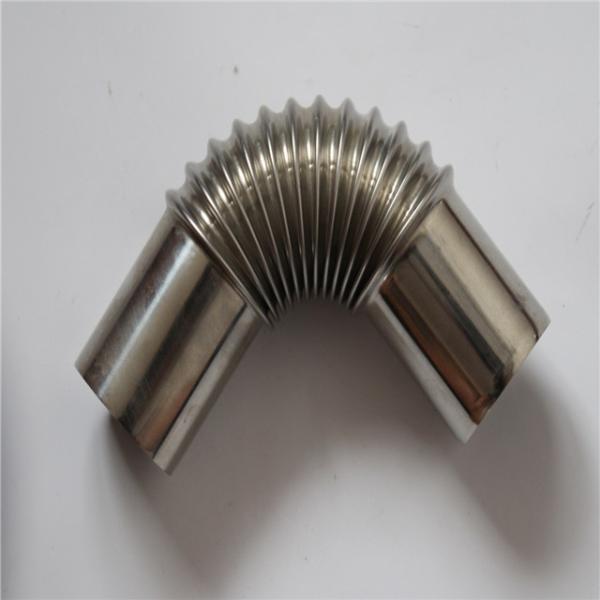 Glossy Stainless Steel Sanitary Pipe Fittings , 90 Degree Steel Pipe Elbow
