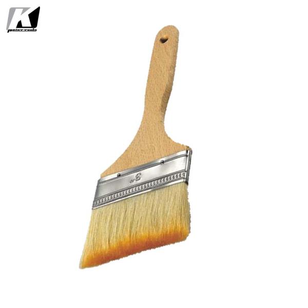 3in Natural Bristle Paint Brushes Flat Chip Brush For Handling Oil Based Liquids
