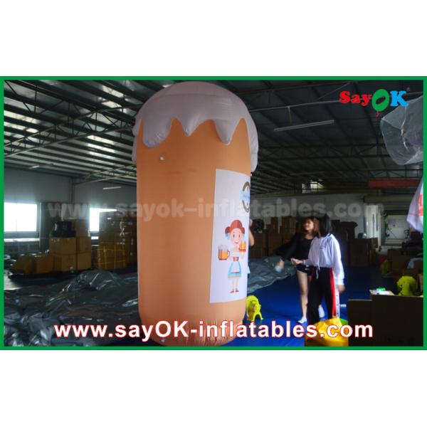 Productos inflables de encargo anaranjados/taza y cerveza inflables para la promoción/el partido